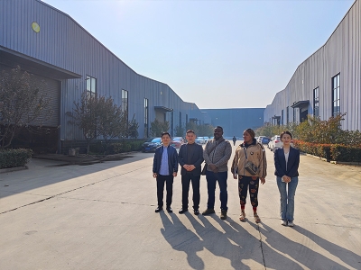 Zambia customer visit our factory